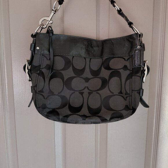 Coach Black and Gray Shoulder Bag - Picture 2 of 8